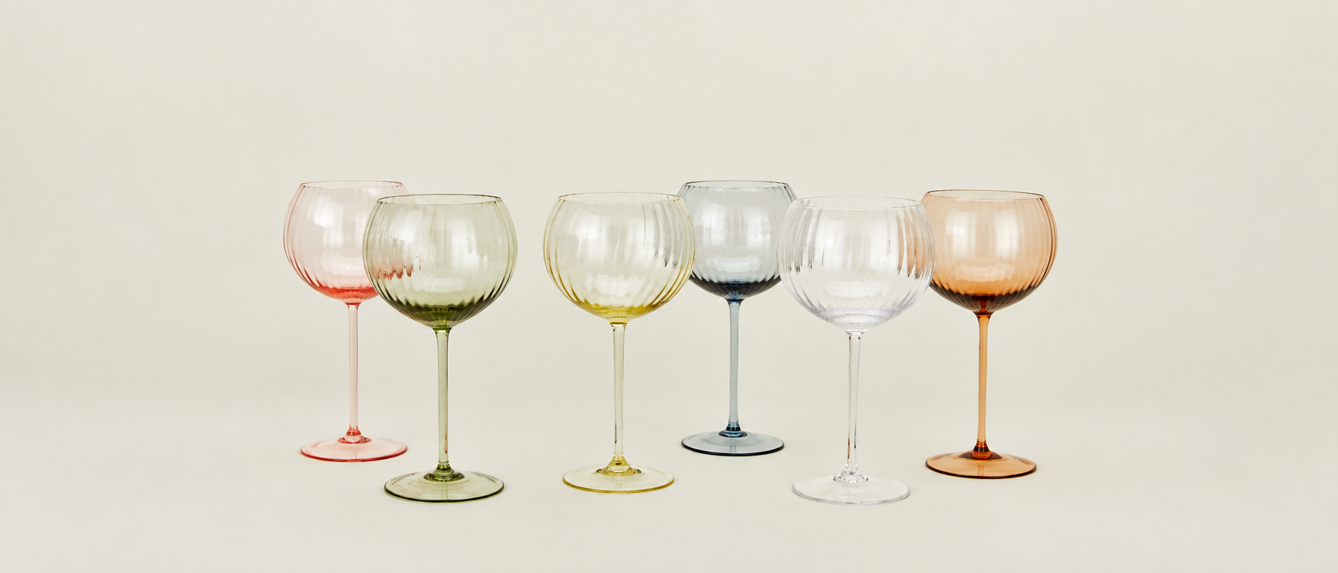 Mixed Pour glassware